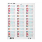 Op het strand Argyle retouradreslabel Etiket (Full Sheet)