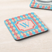Op het strand Argyle Square Coaster Drankjes Onderzetter (Linkerzijde)