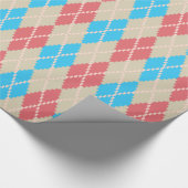Op het strand Argyle Wrapping Paper Cadeaupapier (Hoek)