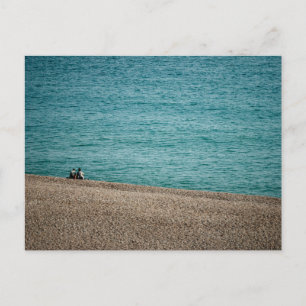 Op het strand bij Beer Briefkaart