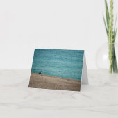 Op het strand bij Beer Kaart (Voorkant)