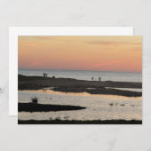 Op het strand bij zonsondergang (Voorkant / Achterkant)