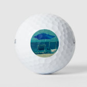 Op het strand Blauw Zand 4Darryl Golfballen (Voorkant)
