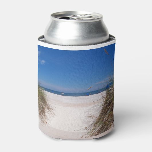 Op het strand blikjeskoeler (Blikje Voorkant)