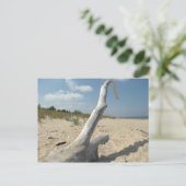 Op het strand - Briefkaart (Staand voorkant)