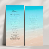 Op het strand bruiloft Menu