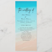 Op het strand bruiloft programma (Voorkant)