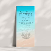 Op het strand bruiloft programma