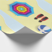 Op het strand cadeaupapier (Hoek)