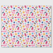 Op het strand cadeaupapier (Vlak)