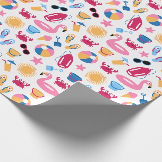 Op het strand cadeaupapier (Hoek)