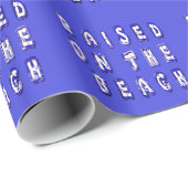 op het strand cadeaupapier (Rol Hoek)