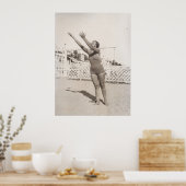Op het strand, Cannes 1930 Poster (Keuken)