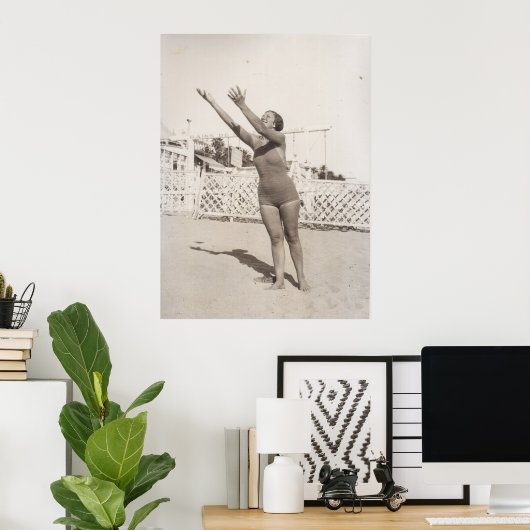 Op het strand, Cannes 1930 Poster (Thuiskantoor)