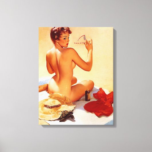 Op het strand canvas afdruk (Voorkant)