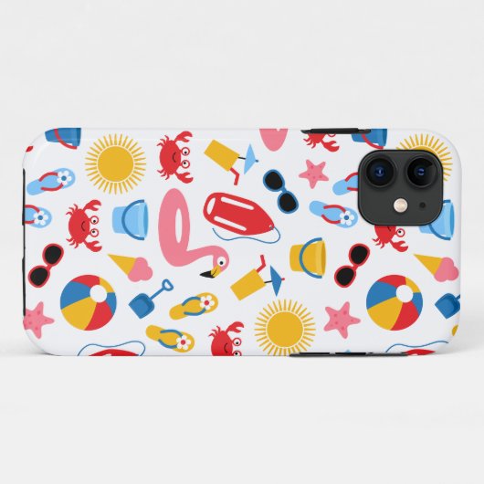 Op het strand Case-Mate iPhone case (Achterkant (horizontaal))