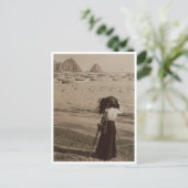 Op het strand, de baai van Avalon, het eiland Cata Briefkaart (Staand voorkant)