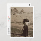 Op het strand, de baai van Avalon, het eiland Cata Briefkaart (Voorkant / Achterkant)