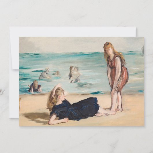 Op het strand | Édouard Manet (Voorkant)