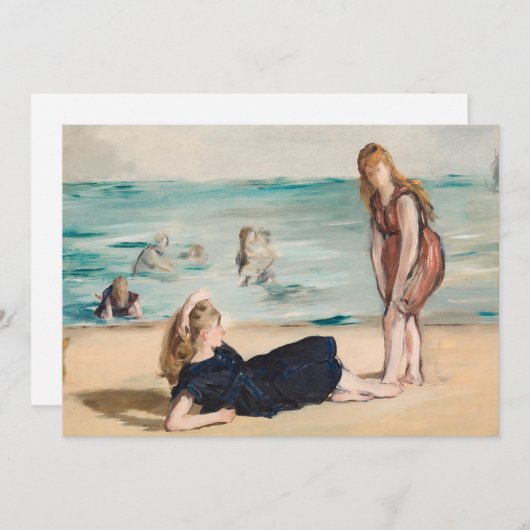 Op het strand | Édouard Manet (Voorkant / Achterkant)