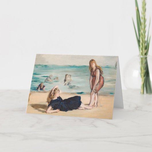 Op het strand | Édouard Manet Kaart (Voorkant)