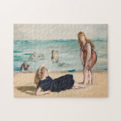 Op het strand | Édouard Manet Legpuzzel (Horizontaal)