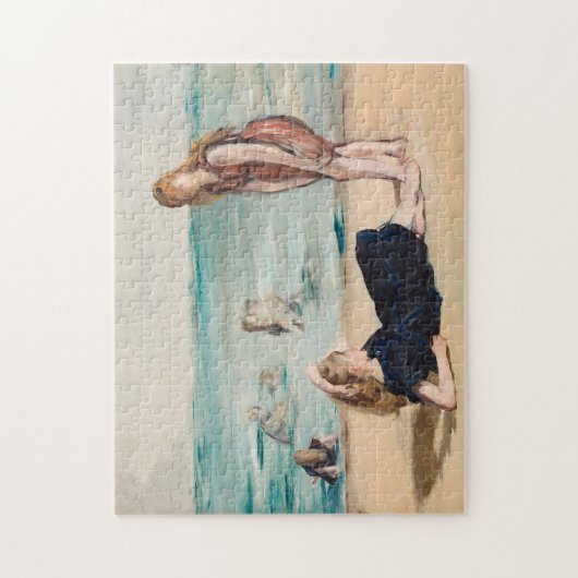 Op het strand | Édouard Manet Legpuzzel (Verticaal)