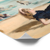 Op het strand | Édouard Manet Poster (Hoek)