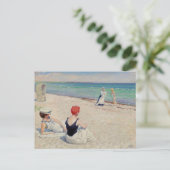 Op het strand, Falsterbro | Paul Fischer Briefkaart (Staand voorkant)