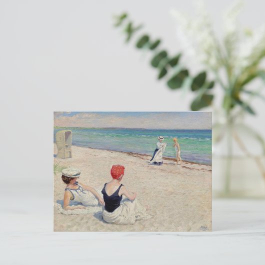 Op het strand, Falsterbro | Paul Fischer Briefkaart (Staand voorkant)