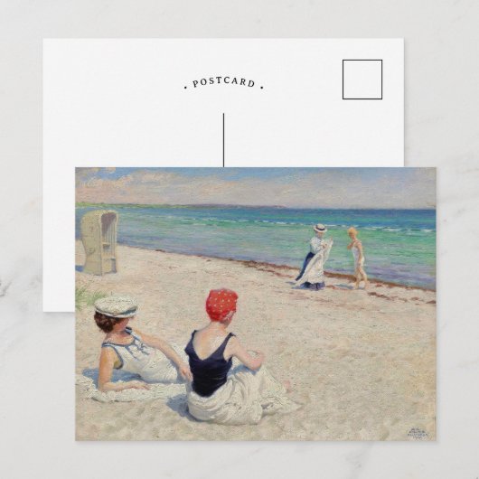 Op het strand, Falsterbro | Paul Fischer Briefkaart (Voorkant / Achterkant)