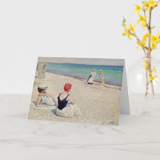 Op het strand, Falsterbro | Paul Fischer Kaart (Gele Bloem)