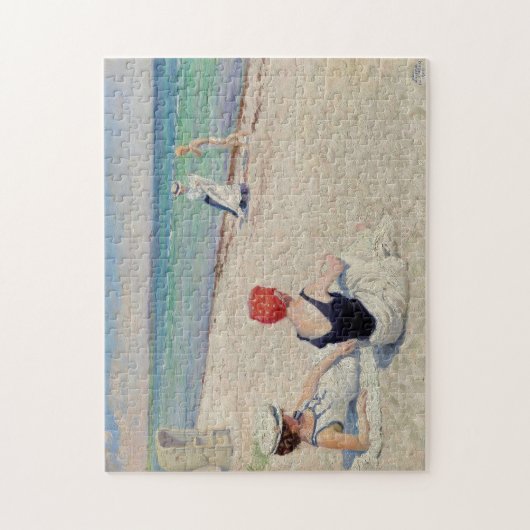 Op het strand, Falsterbro | Paul Fischer Legpuzzel (Verticaal)