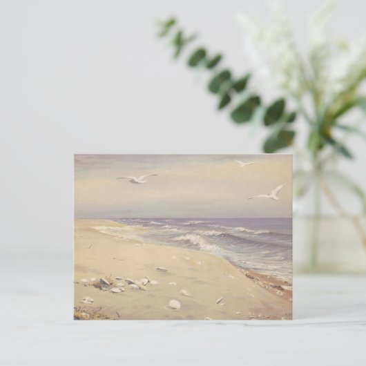 Op het strand | Fidelia Bridges Briefkaart (Staand voorkant)
