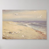 Op het strand | Fidelia Bridges Poster (Voorkant)