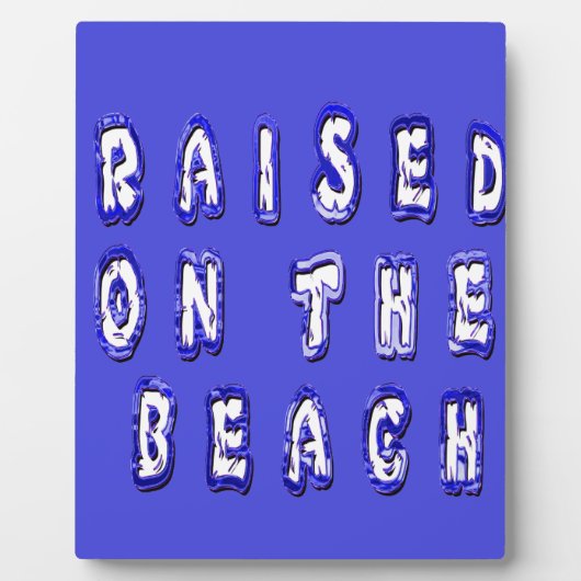 op het strand fotoplaat (Voorkant)