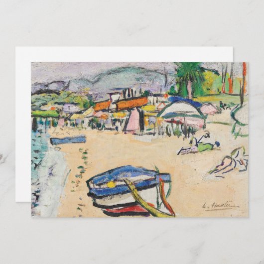 Op het strand | George Leslie Hunter (Voorkant / Achterkant)