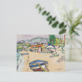 Op het strand | George Leslie Hunter Briefkaart (Staand voorkant)