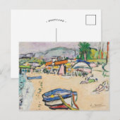 Op het strand | George Leslie Hunter Briefkaart (Voorkant / Achterkant)