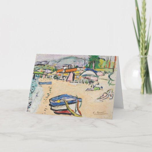 Op het strand | George Leslie Hunter Kaart (Voorkant)