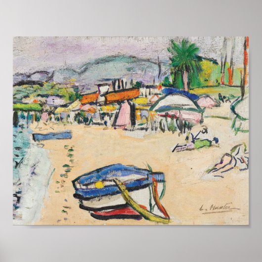 Op het strand | George Leslie Hunter Poster (Voorkant)