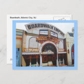 Op het strand in Atlantic City Briefkaart (Voorkant / Achterkant)