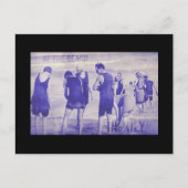 Op het strand in juli briefkaart (Voorkant)