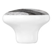 Op het strand keramische knop (Zijkant)