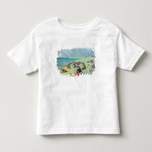 Op het strand kinder shirts