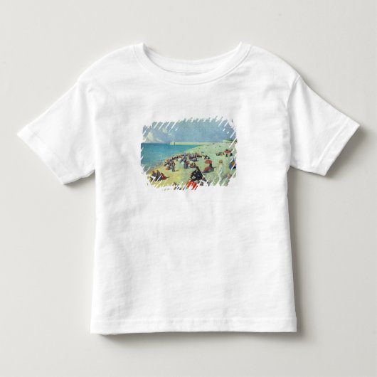 Op het strand kinder shirts (Voorkant)