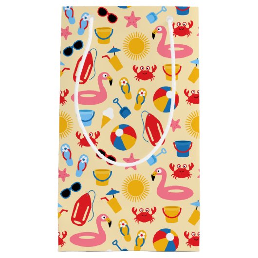 Op het strand klein cadeauzakje (Voorkant)