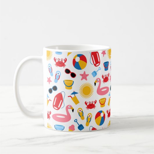 Op het strand koffiemok (Links)