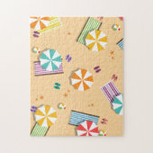 Op het strand legpuzzel (Verticaal)