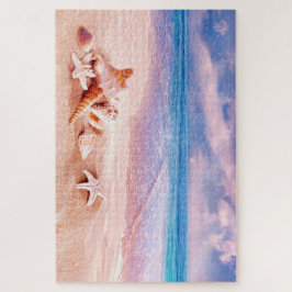 Op het strand legpuzzel